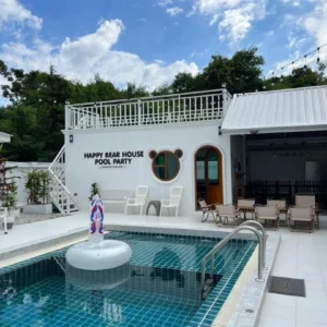 Happy Bear House Pool Party
